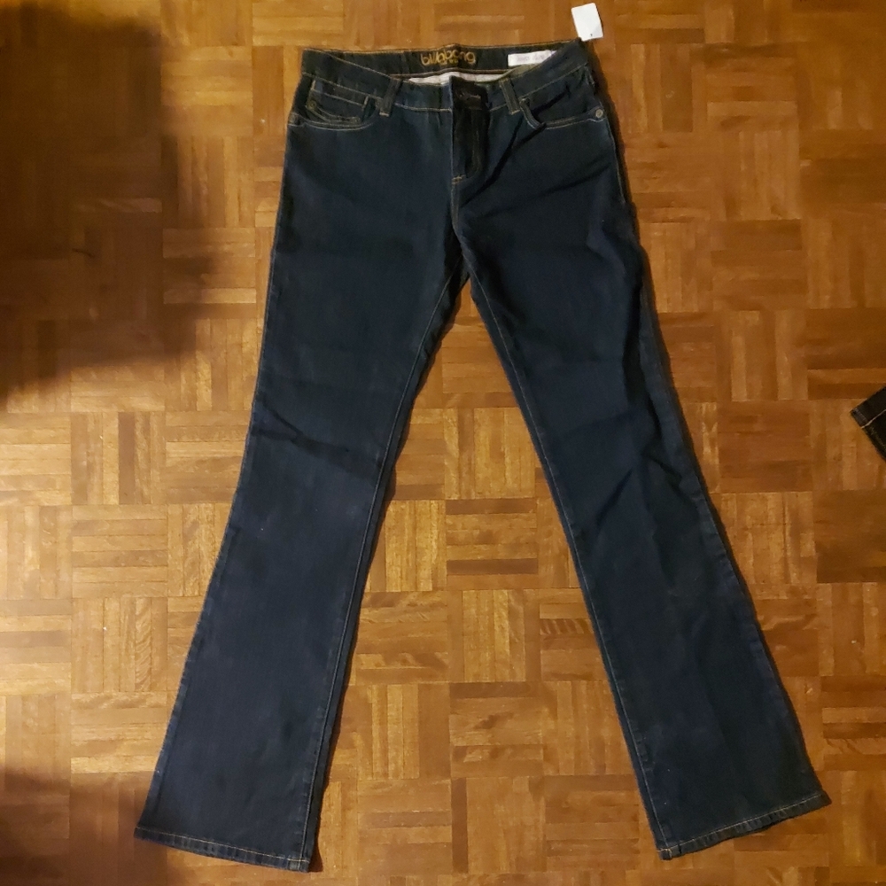 BRAND NEW Billabong Dark Denim Women's Jeans Pants  Size 7 Low Rise